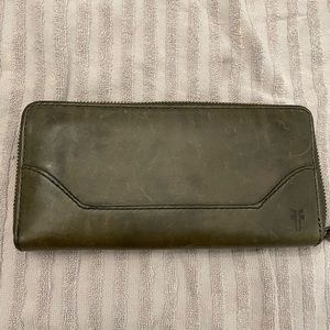 SOLD Frye Melissa zip around continental wallet